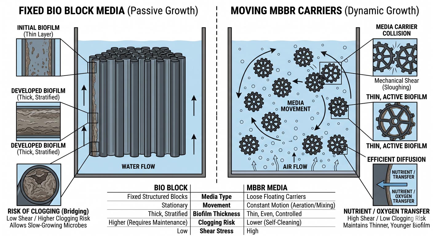 Bio Block u odnosu na MBBR medije: Konačan izbor za sustave s fiksnim filmom